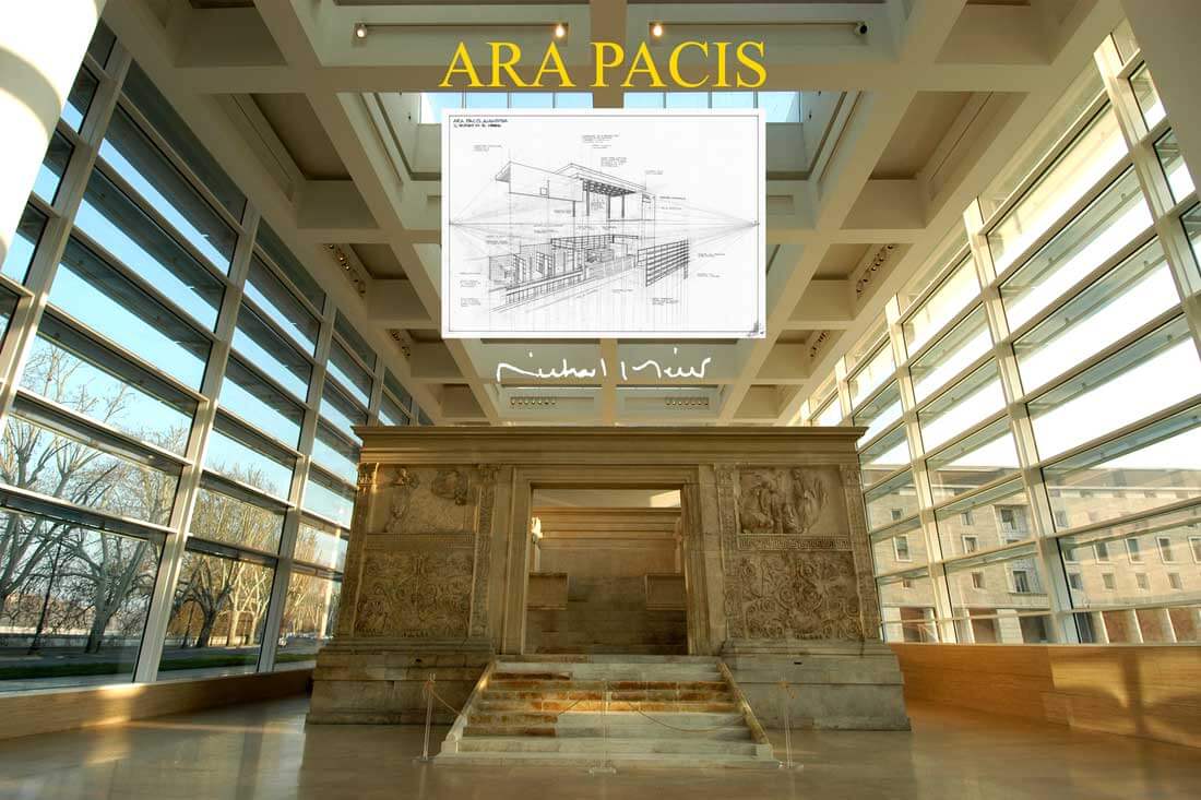 ara pacis progetto richard meier la tecnologia protegge l'arte ed entra nella storia