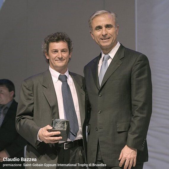 claudio bazzea premiazione saint-gobain international trophy a bruxelles